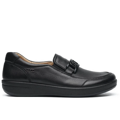 G Comfort - P-6503S Black Waterproof Wedge Loafer