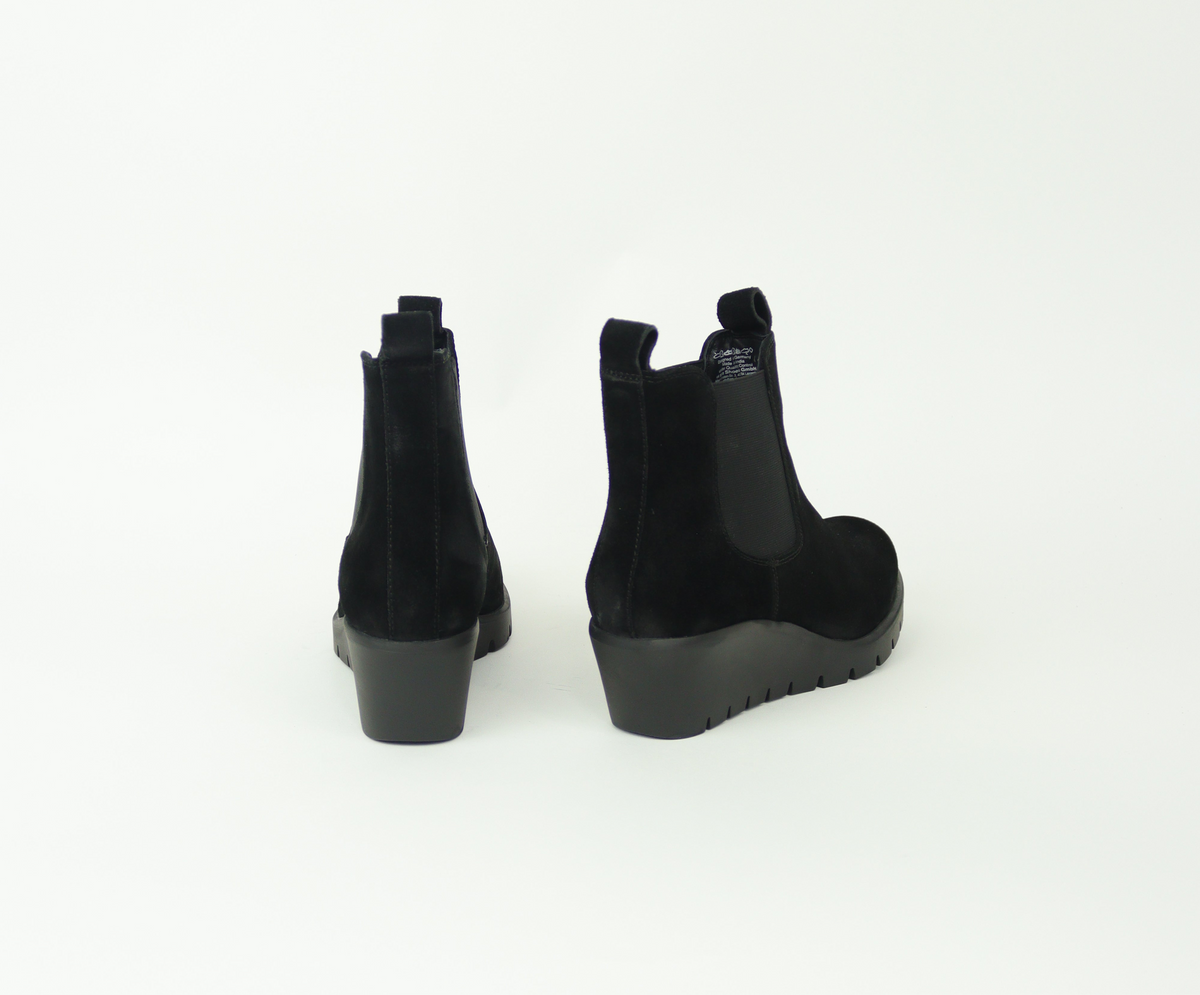 Ara - 57004 Black Suede Wedge Boot