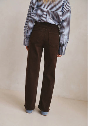 Anna - Chocolate Brown Jeans
