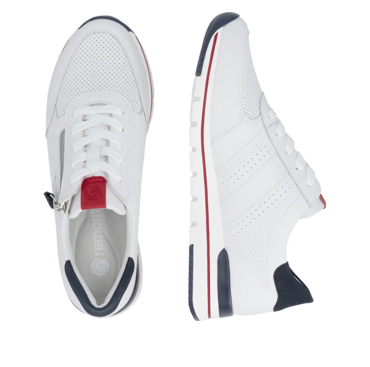 Remonte - R6705 White Pref Zip Trainer