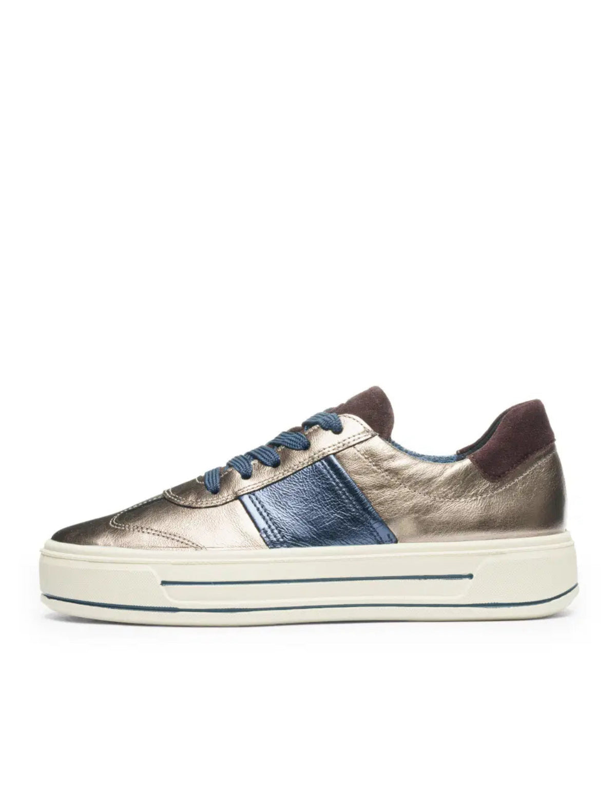 Ara - 23012 Metallic and Blue Trainer