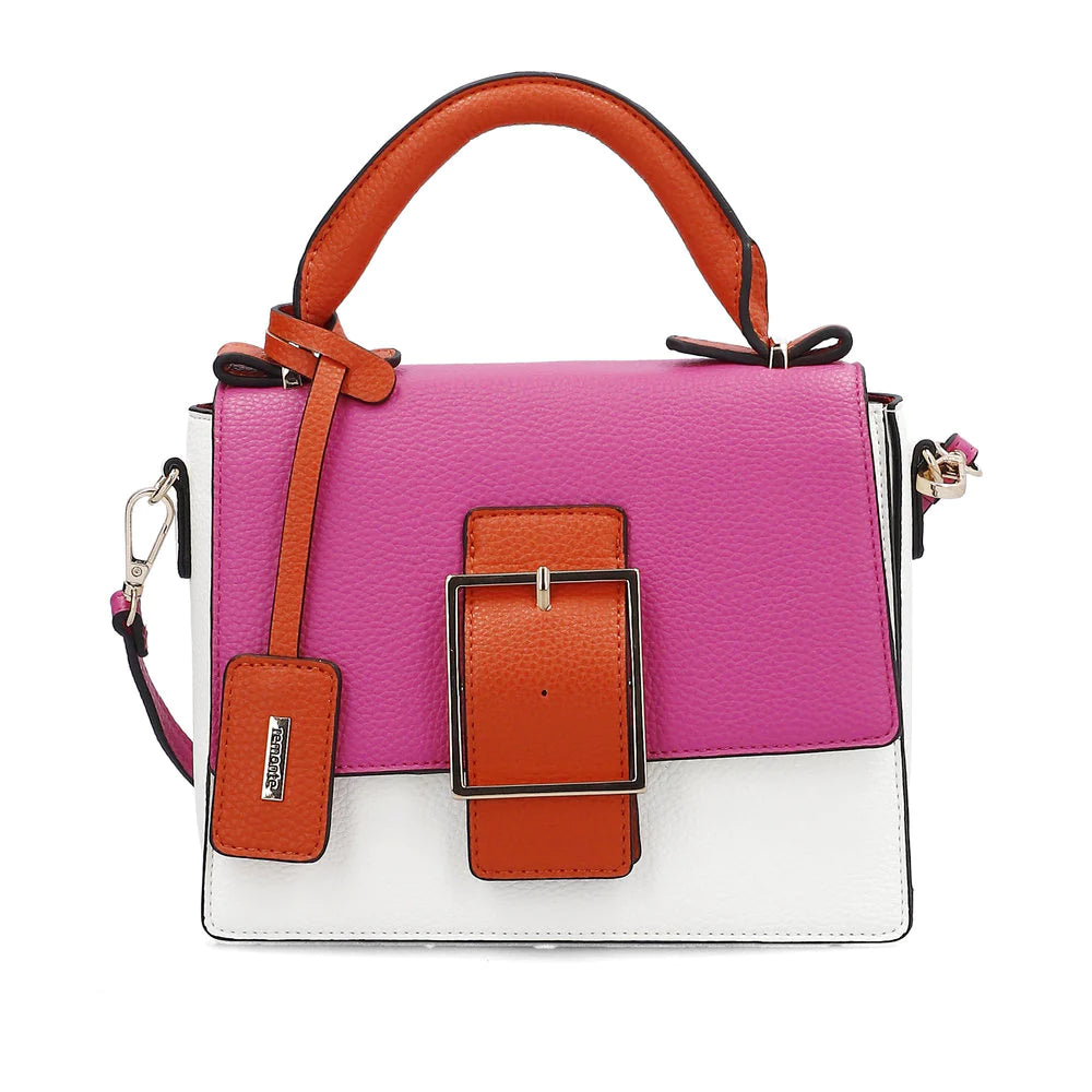 Remonte - Q0628 White and Pink Shoulder Bag