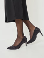 Tamaris - 22468 Black Glitz Court Shoe