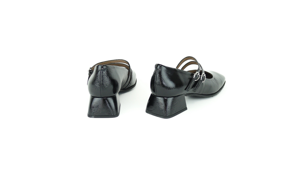 Wonders -D-1901 Black Patent Mary Jane