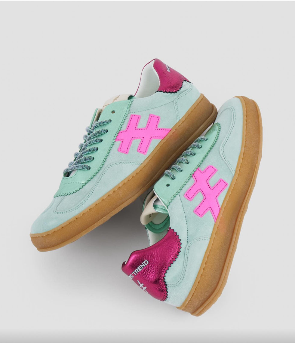 ANOTHER TREND- Mint and Cerise Pink Trainer [Back Soon]