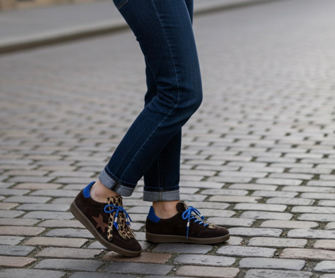Meline - 525 FR-R Brown/Leopard Trainer