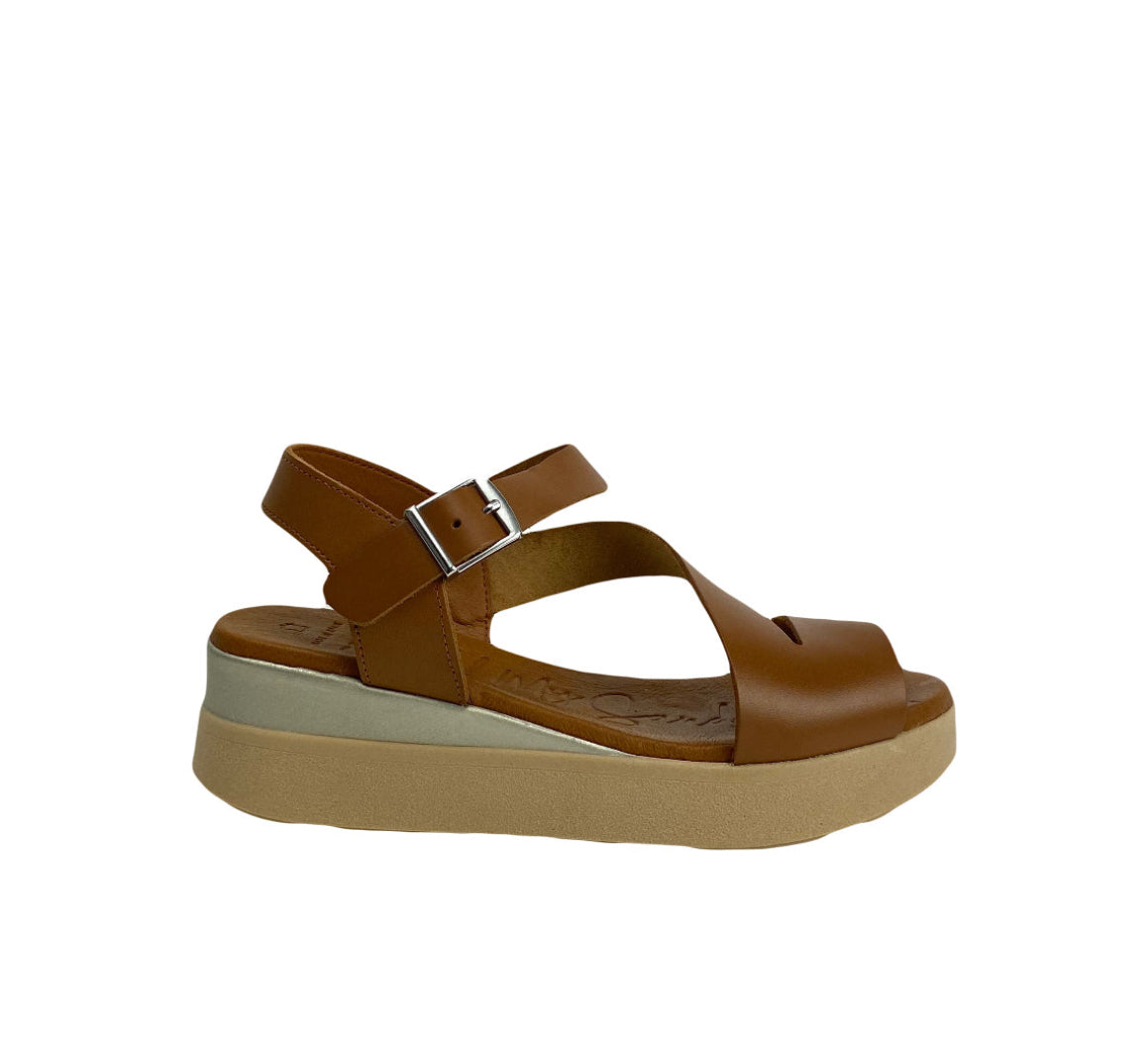 Oh My Sandals - 5417 Tan Strap Sandal