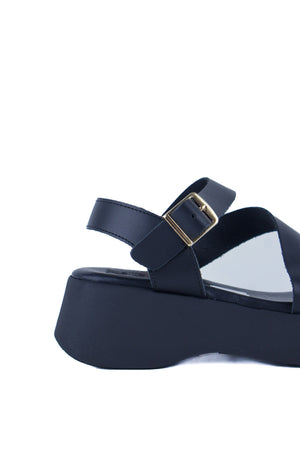 Oh My Sandals - 5969 Black Wedge Sandal
