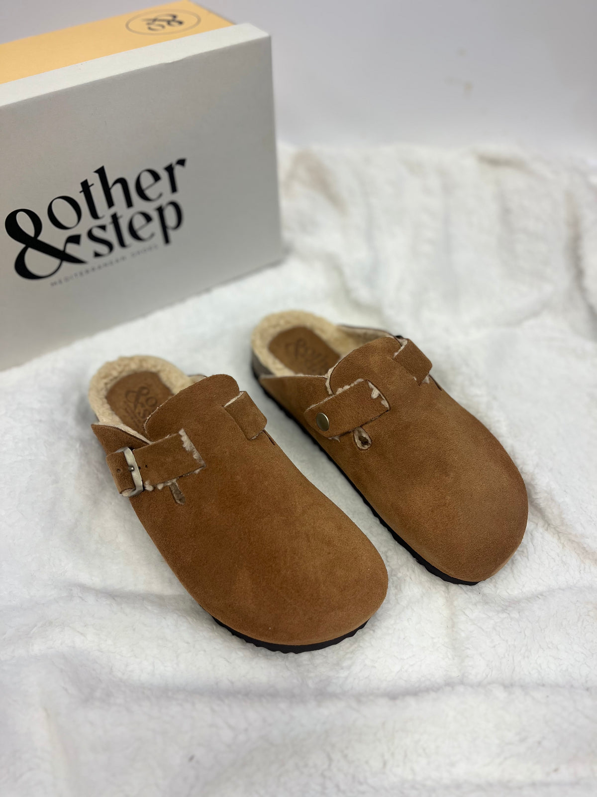 & Other Step - SEW2501 Tan Fur Mule