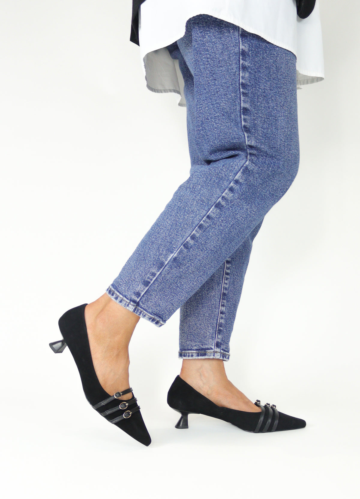 Lodi - Roma Black Kitten Heel