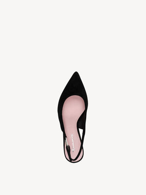 Tamaris - 29624 Black Suede Slingback