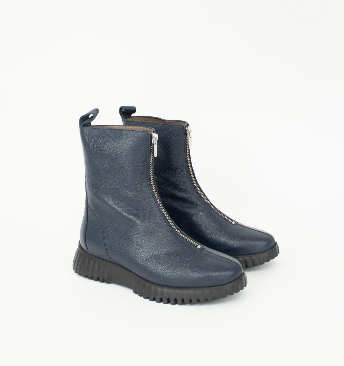 Wonders - A-4403 Navy Zip Boot