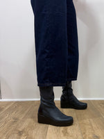 Jose Saenz - 6428 Navy Sock Wedge Knee High
