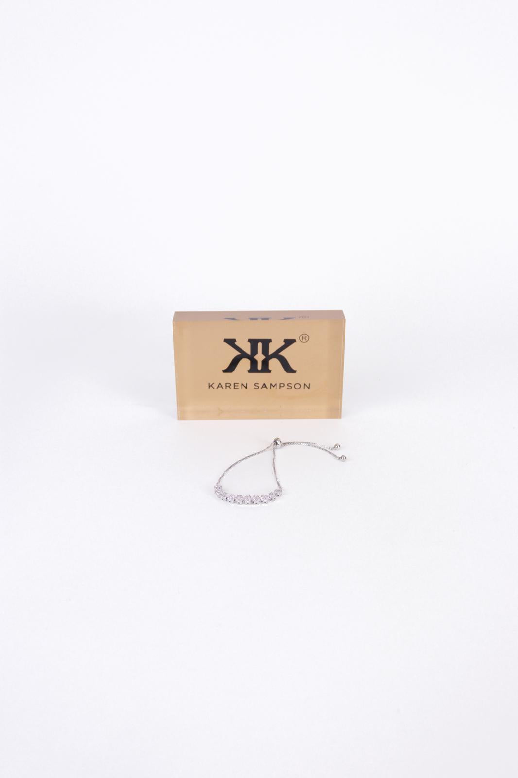 Karen Sampson - J12066 14k Silver Bracelet