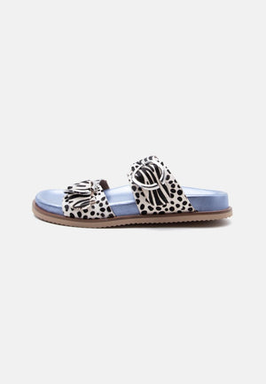 Gioseppo - Carney White/Black Print Slider