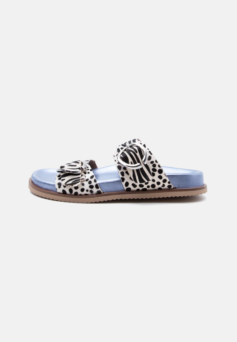 Gioseppo - Carney White/Black Print Slider