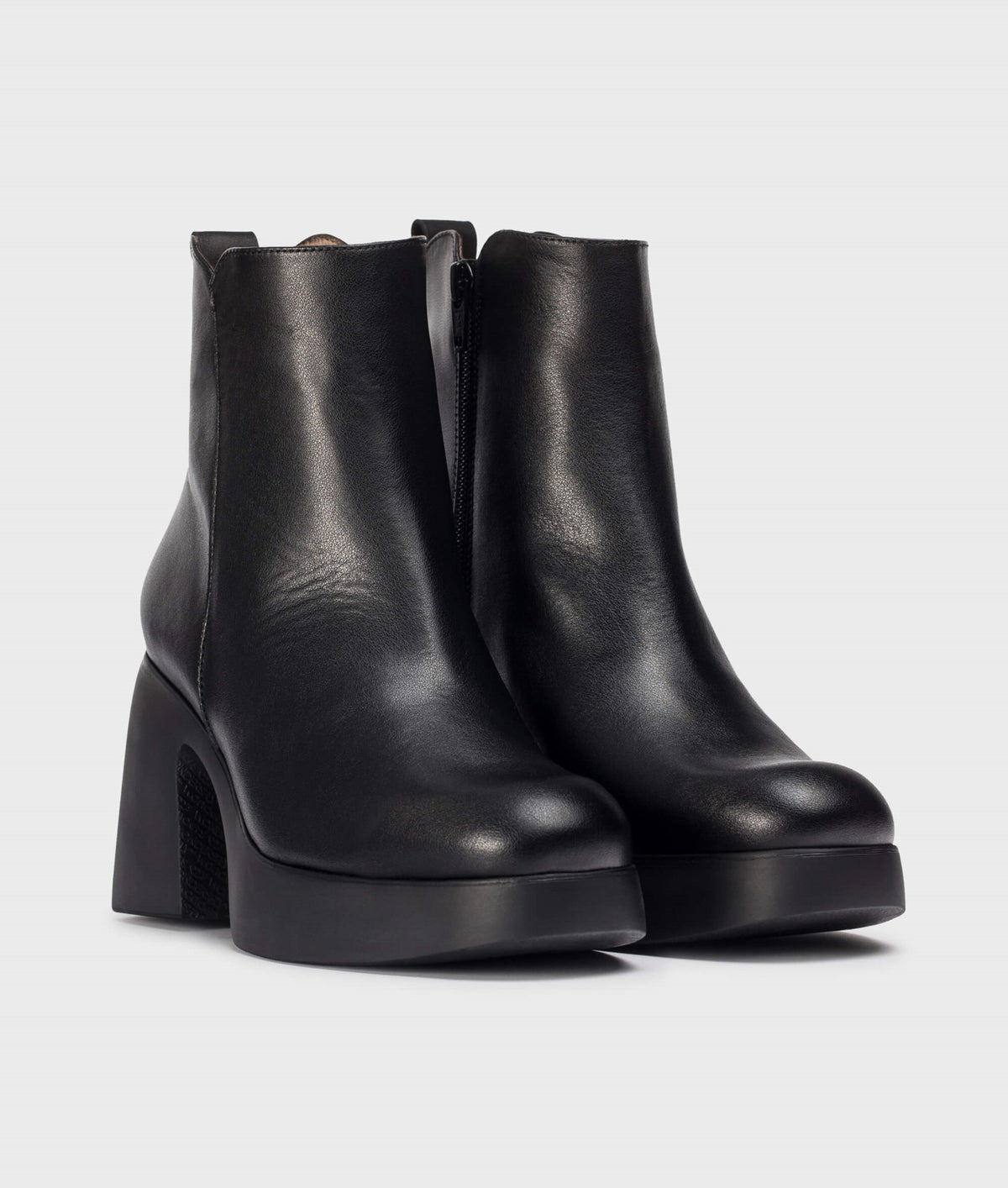 Wonders - H-4981 Black Platform Boot