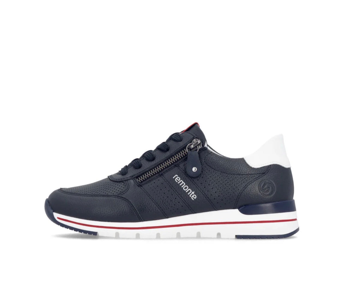 Remonte - R6705 Navy Pref Zip Trainer
