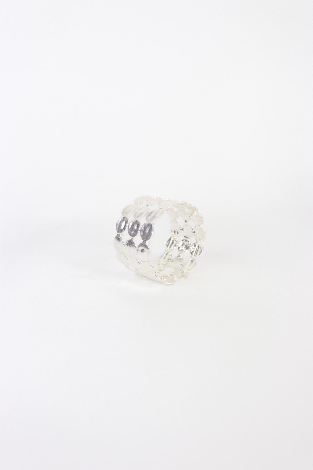 Karen Sampson - J12129 silver three tier bracelet