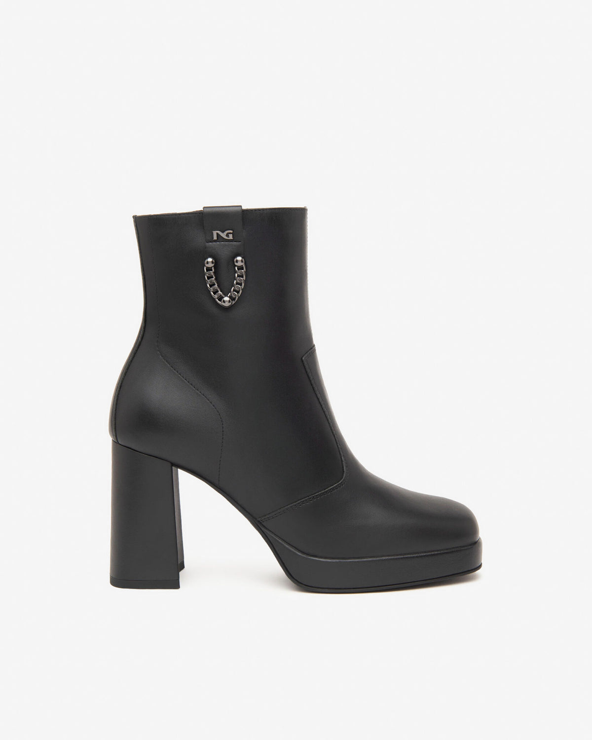 Nerogiardini - I410905D Black Platform Ankle Boot [Generous Fit]