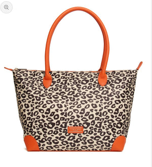Alice Wheeler - Leopard/Black Shoreditch Travel Bag