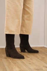 Carmela - 164255 Brown Med Calf Boot