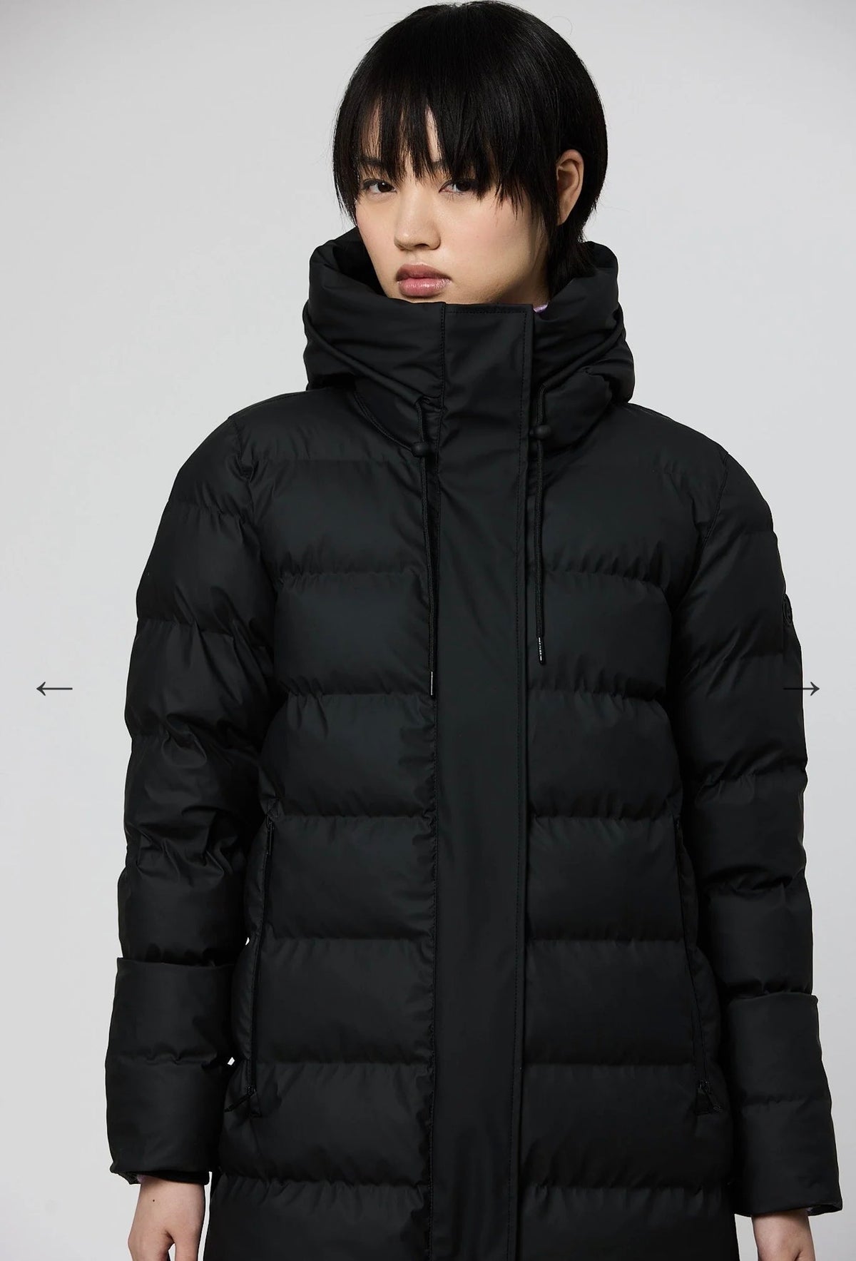 Tanta - T3318 Black Waterproof Coat