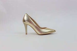 Rachels - S6046/154 Gold V Court Shoe