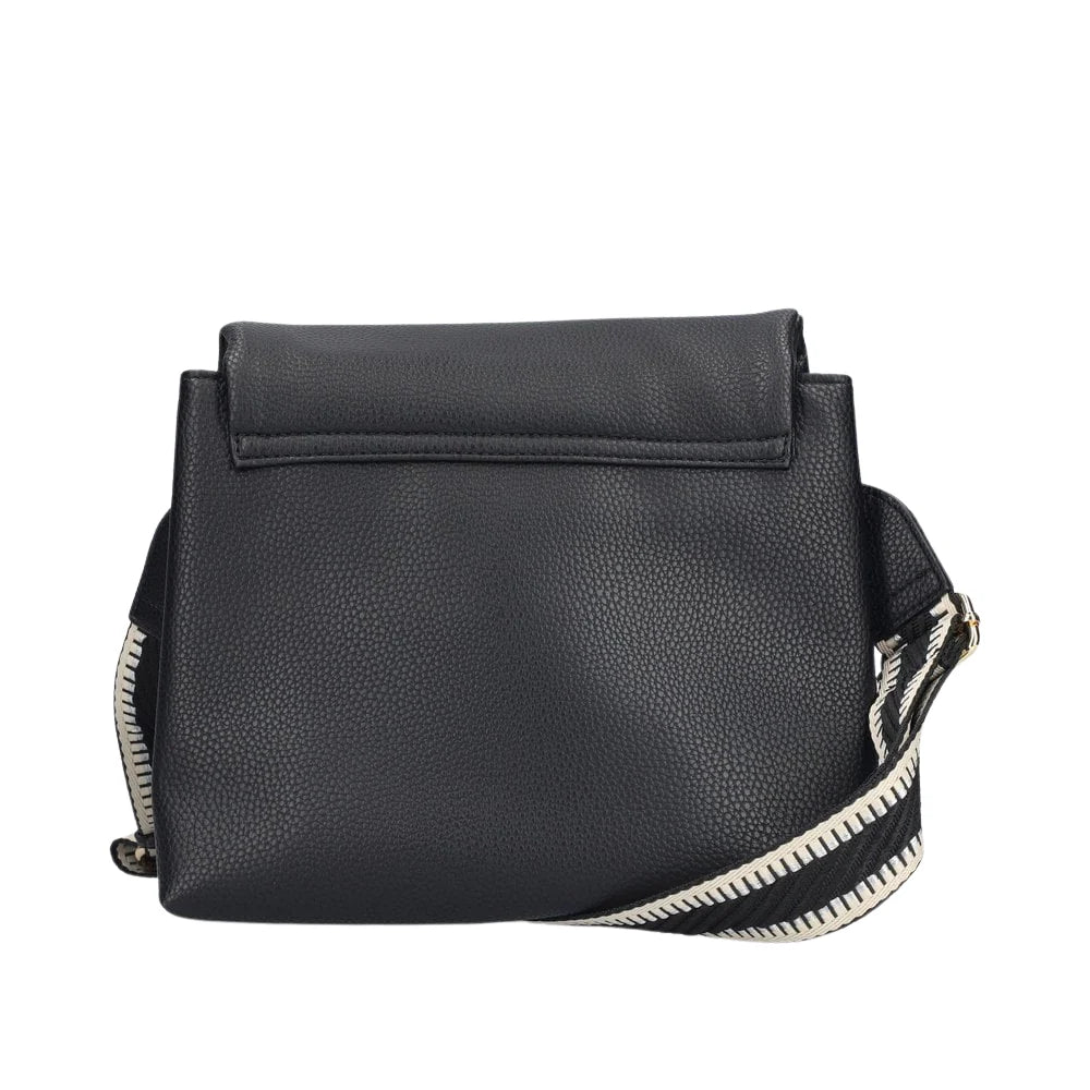 Rieker - H1612/00 Black & Cream Crossbody Bag