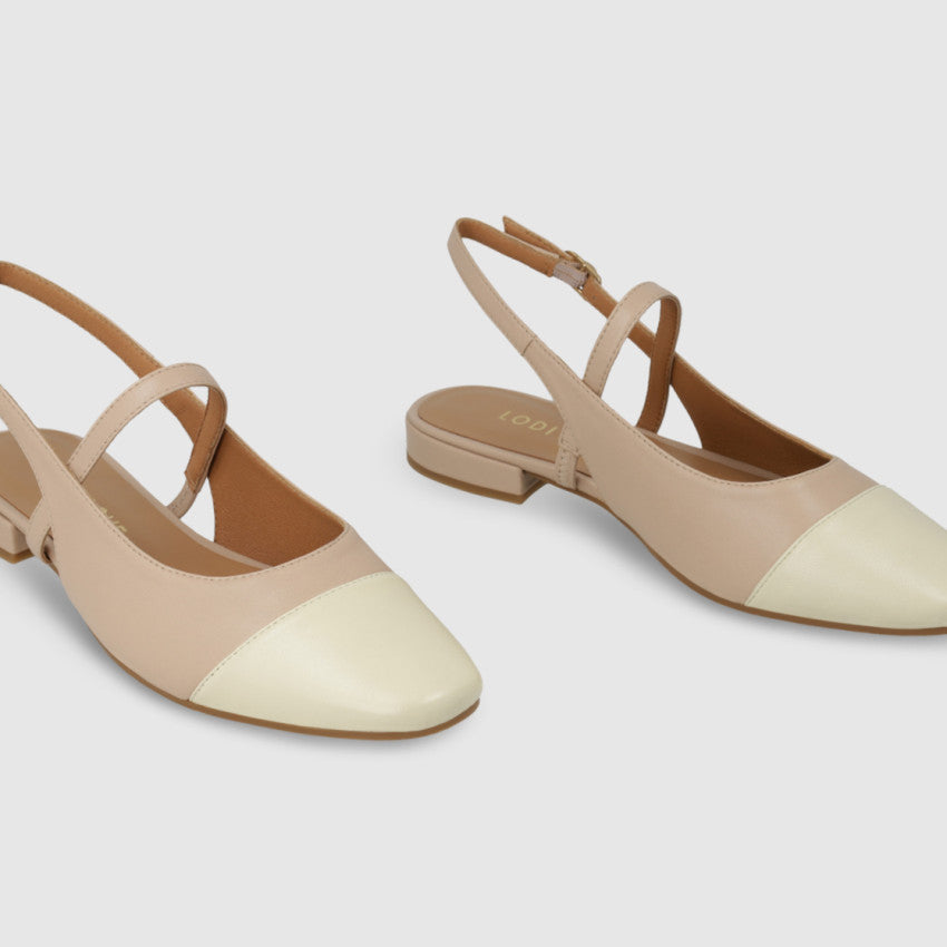 Lodi - AMB5327 Cream & Taupe Slingback