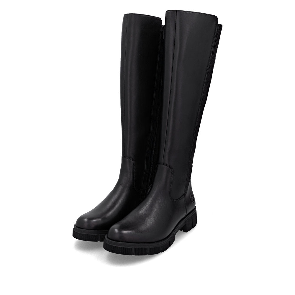 Remonte - D2S74 Black Knee High Boot