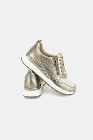 Caprice - 23760 Gold Zip Trainer