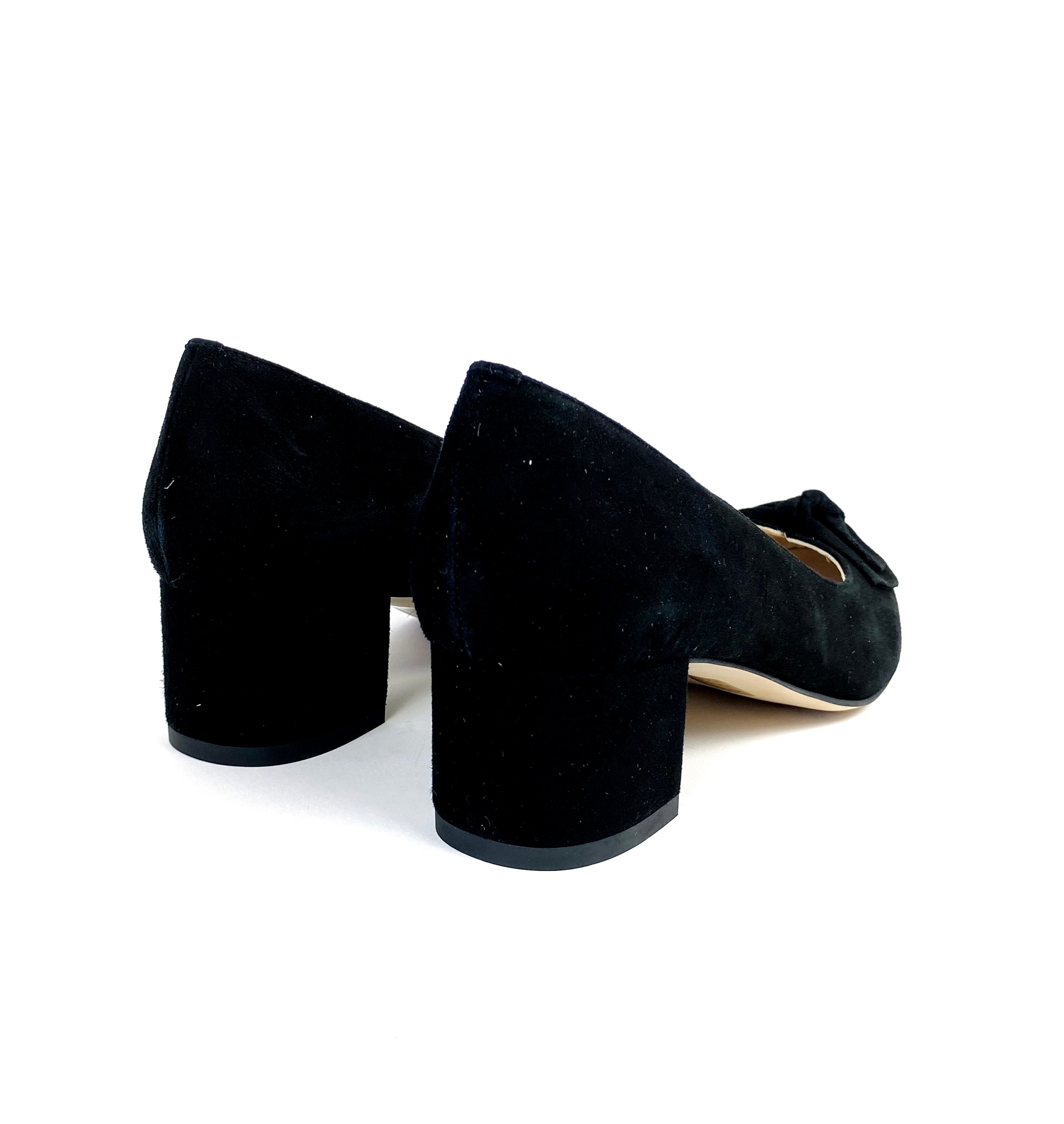 Rachels - Z7705 Black Bow Court Shoe