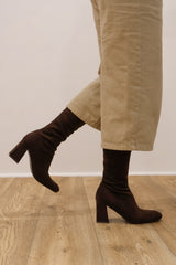 Xti - 146387 Brown Sock Knee High Boot