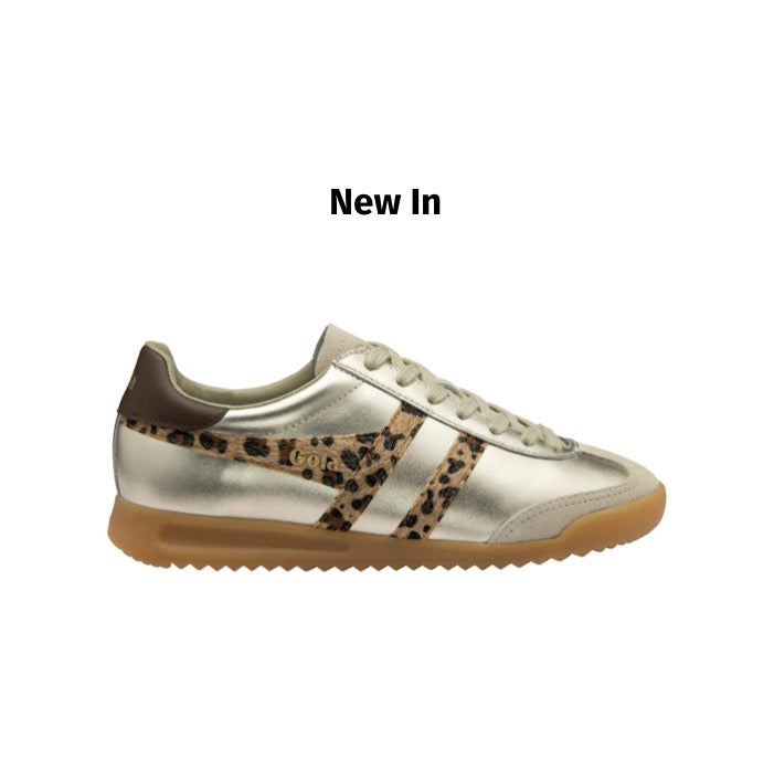 Gola - Torpedo Glimmer Gold/Leopard Trainer