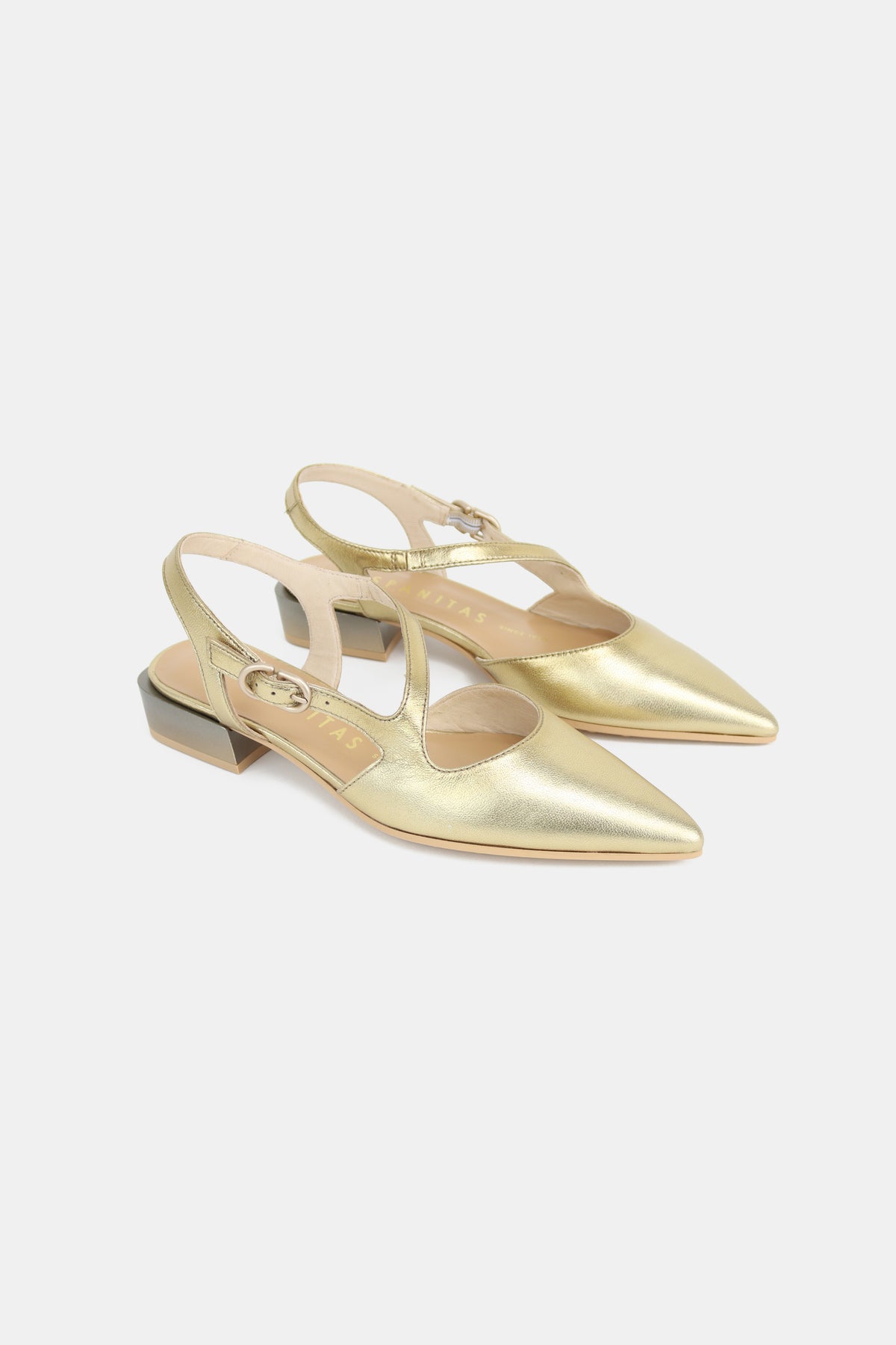 Hispanitas - HV264773 Gold Mary Jane Slingback