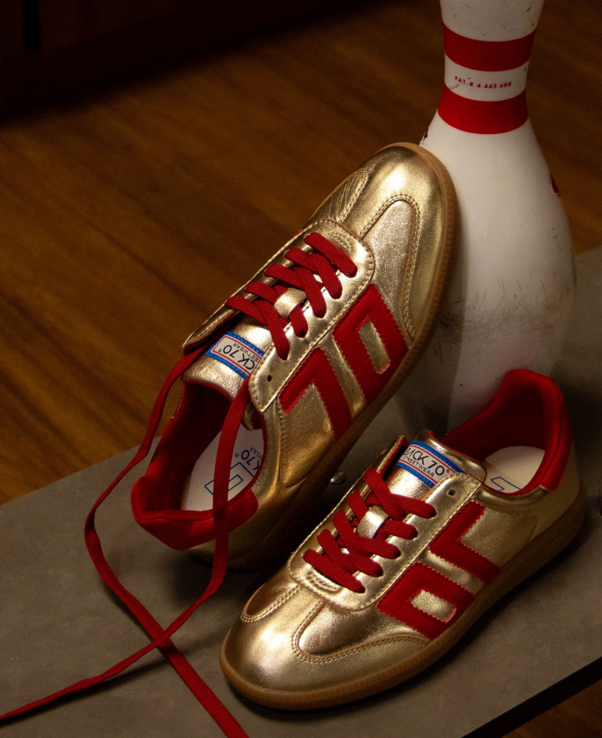 Back 70 - Cloud Gold and Red Trainer