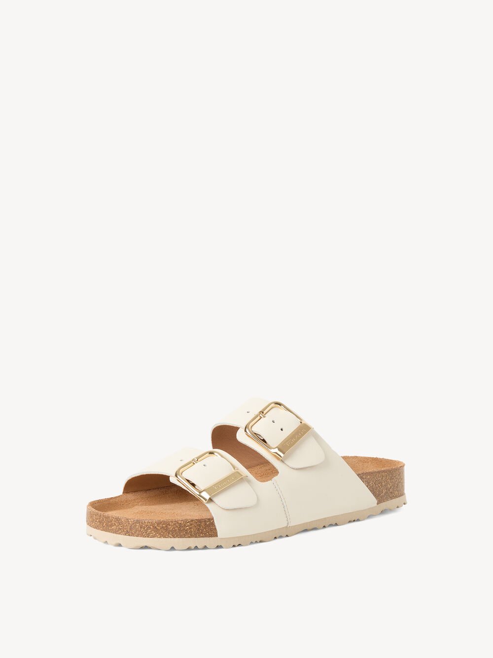 Tamaris - 27543 Cream Double Buckle Mule