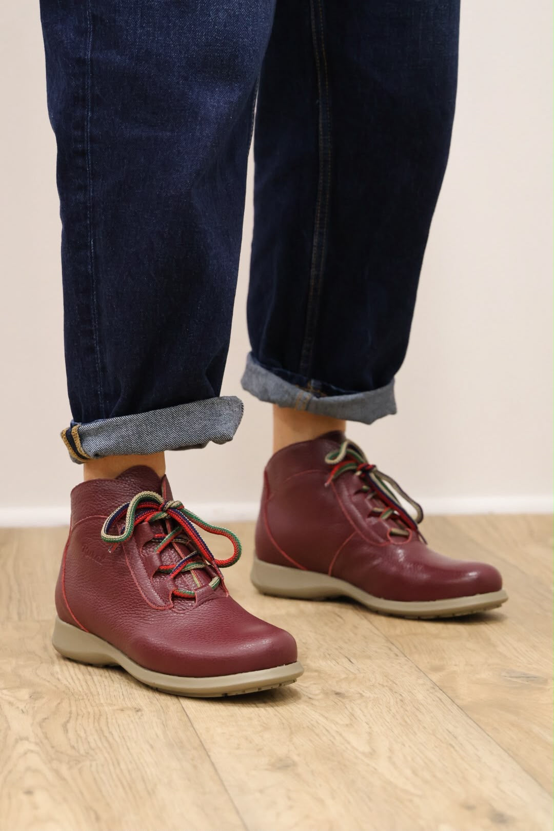 Jose Saenz - 2082 Rural Burgundy Ankle Boot