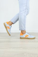 Another Trend - A032 [Sky] Blue and Orange Trainer
