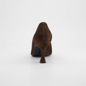 Paul Green - 3859 Brown Suede Court Shoe