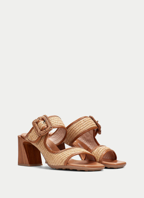 Hispanitas - HV254048 Tan Raffia Mule Sandal