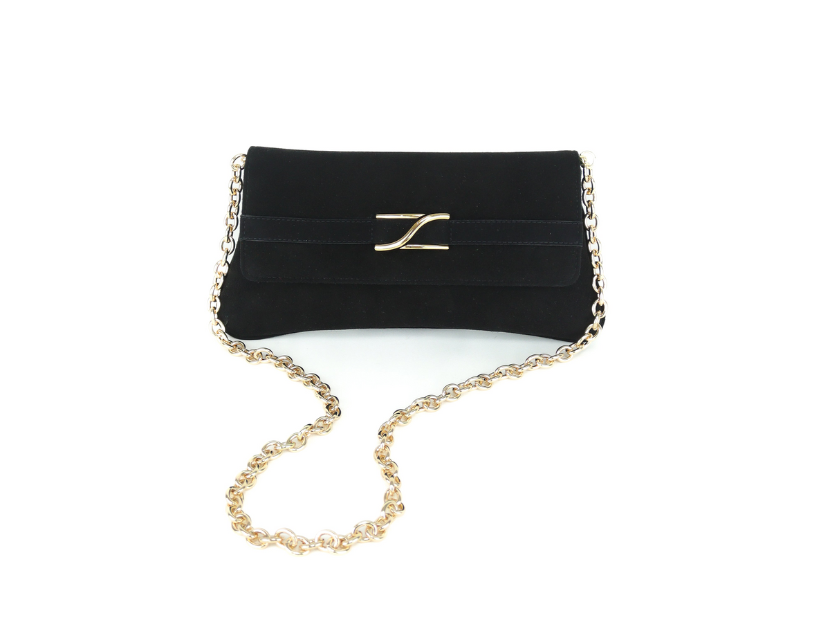 Unisa - ZBLAIR Black Suede Clutch