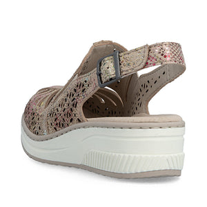Rieker - 48763 Beige Multi Slingback