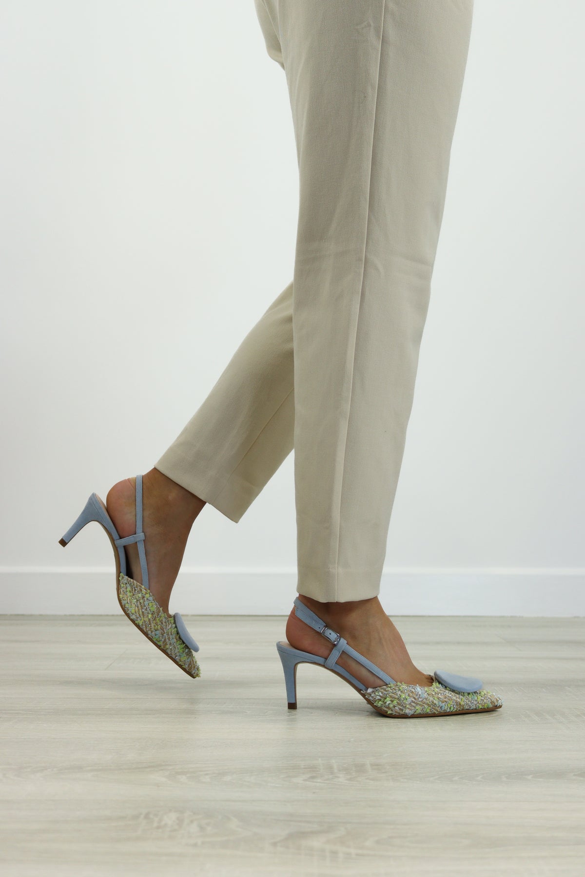 Lodi - Nivis Blue Multi Slingback