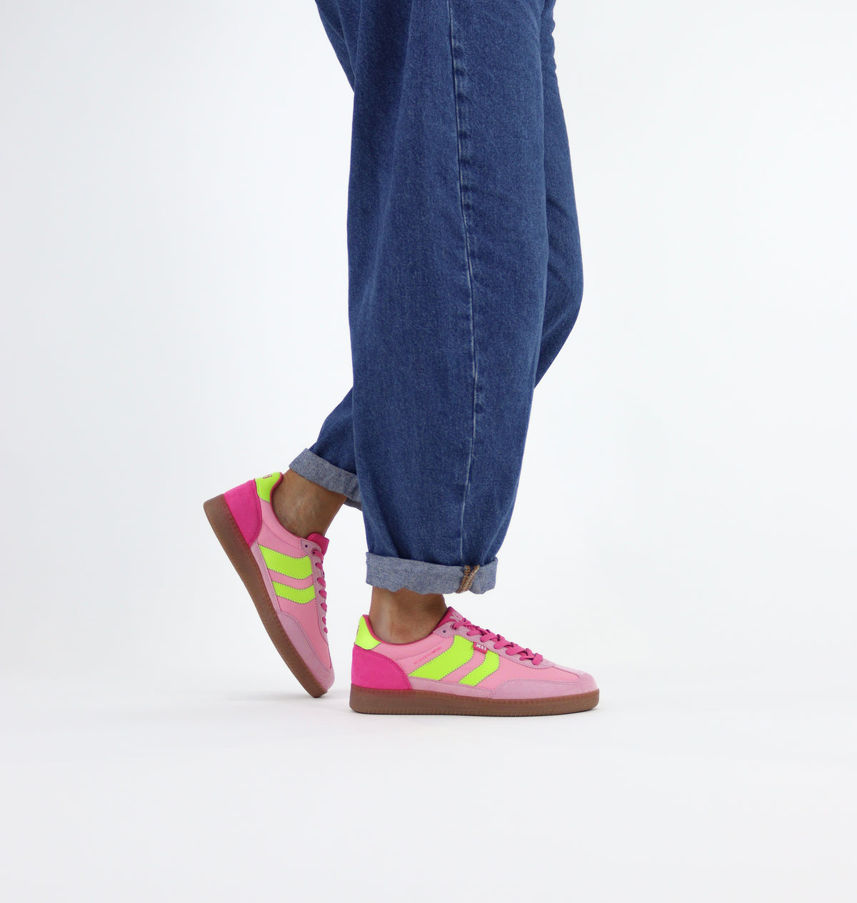 XTI - 145052 Pink & Green Trainer