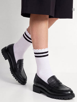 Tamaris - 24300 Black Leather Loafer
