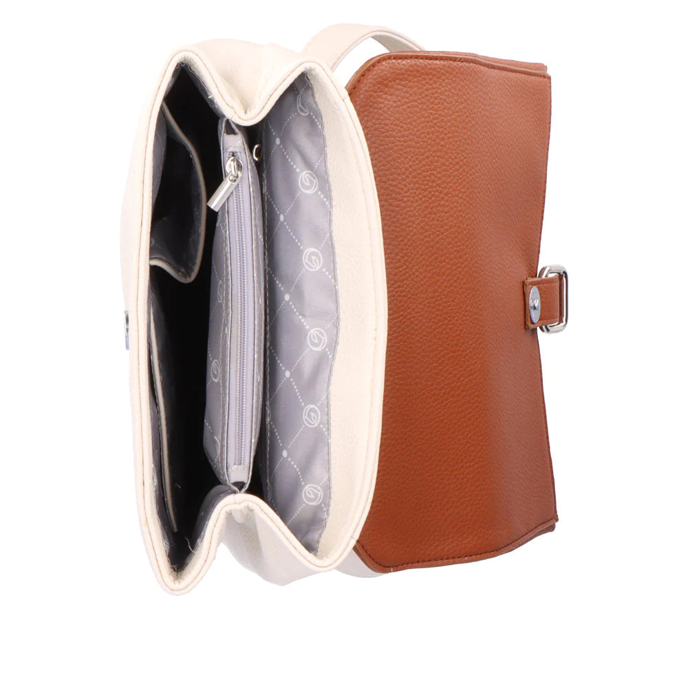 Remonte - Q0526 Cream and Tan Backpack
