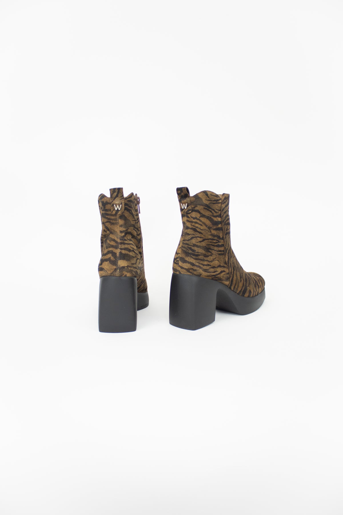 Wonders - H-4981 Leopard Platform Ankle Boot