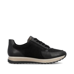Rieker - 49010 Black/Bronze Zip Trainer